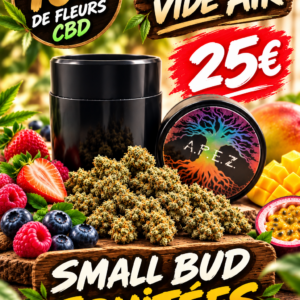 Pack Découverte Fruité – 10 g Small Bud CBD + Boîte Vide Air